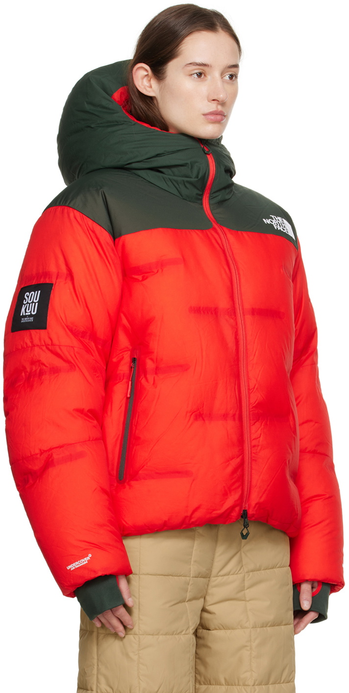 UNDERCOVER Red & Green The North Face Edition Nuptse Down Jacket