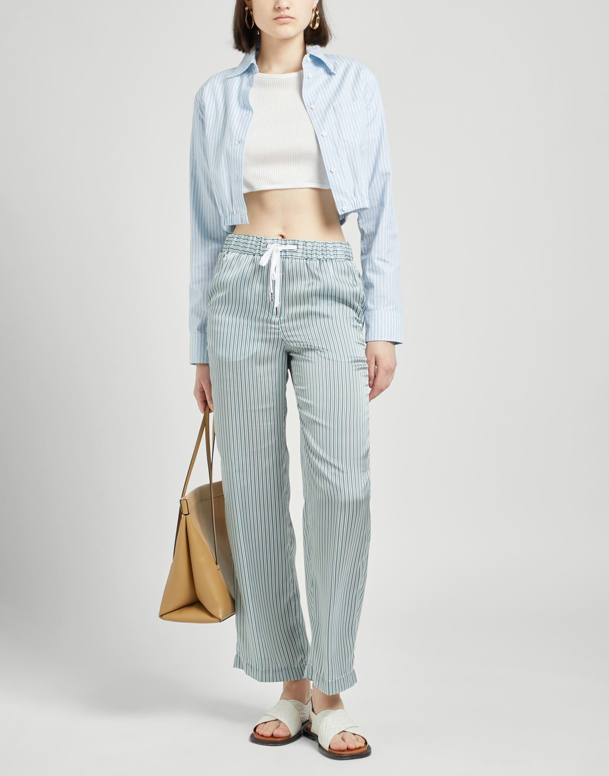 Peserico Womens Pants in Sage green