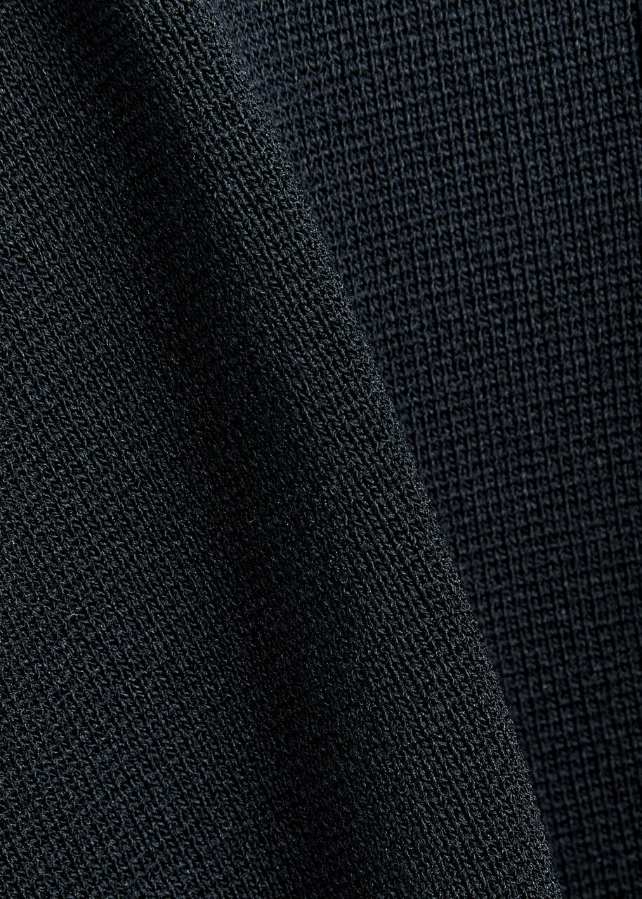 Raith Davi Hybrid Panelled Stretch-knit Gilet Navy