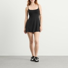 SKIMS Women's Smooth Lounge Strap Mini Dress in Obsidian