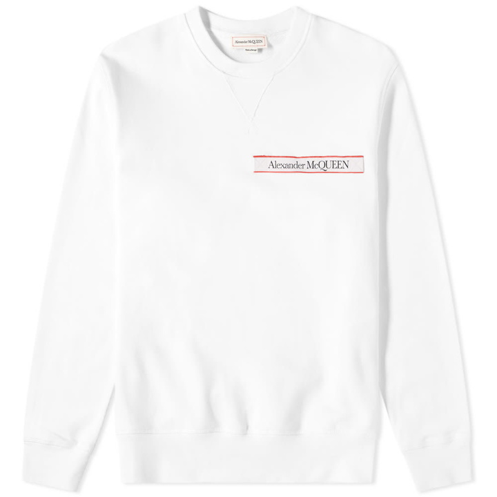 Photo: Alexander McQueen Taped Logo Crew Sweat