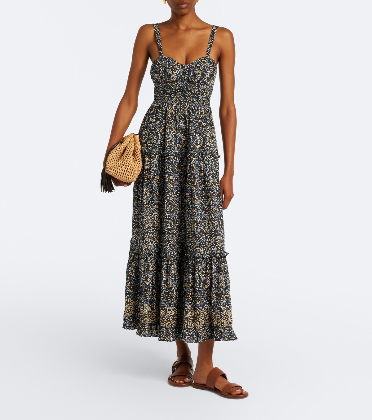 Ulla Johnson Ophelia printed cotton-blend midi dress