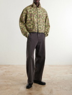 KAPITAL - Drizzler Reversible Herringbone Camouflage-Print Cotton Blouson Jacket - Green