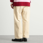 Late Checkout Men's Corduroy Work Trousers in White
