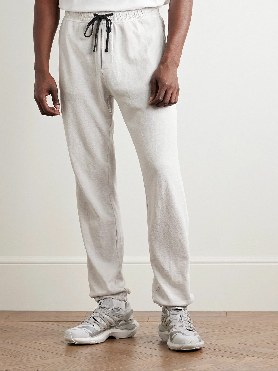 James Perse - Straight-Leg Cotton-Jersey Sweatpants - Gray
