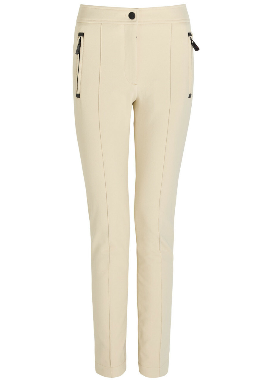 Moncler Slim-leg Twill ski Trousers Beige