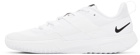 Nike White & Black NikeCourt Vapor Lite Sneakers