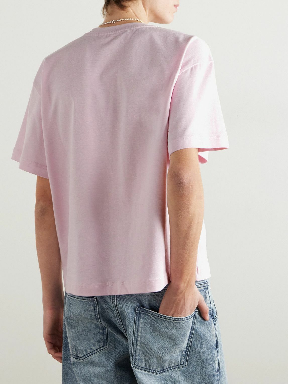 Séfr - Atelier Cotton-Jersey T-Shirt - Pink