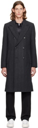Hugo Gray Double-Breasted Coat