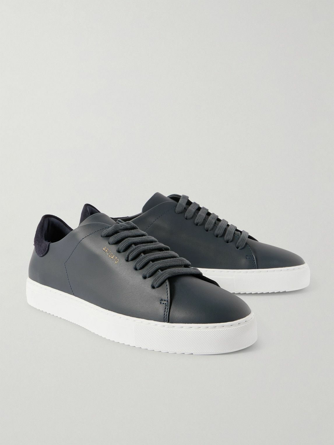 Axel Arigato - Clean 90 Suede-Trimmed Leather Sneakers - Blue