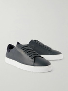 Axel Arigato - Clean 90 Suede-Trimmed Leather Sneakers - Blue