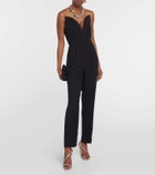 Roland Mouret Strapless wool and silk jumpsuit
