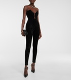 Roland Mouret Cutout chenille jumpsuit