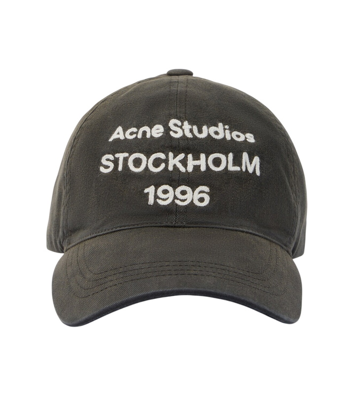 Photo: Acne Studios Embroidered logo cotton baseball cap
