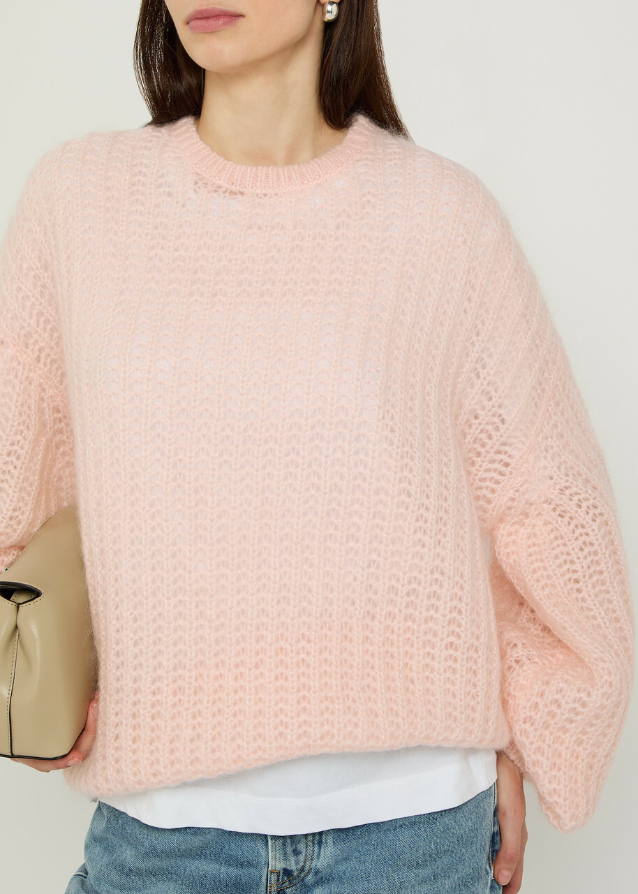 Toteme Puffed Mohair-blend Jumper Light Pink