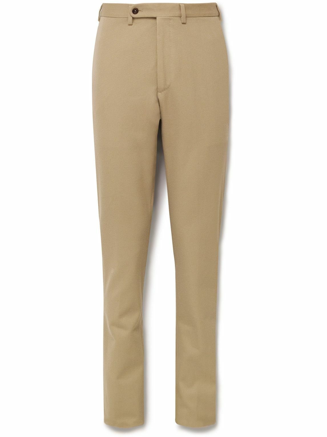Photo: Sid Mashburn - Slim-Fit Straight-Leg Cotton and Cashmere-Blend Twill Trousers - Neutrals