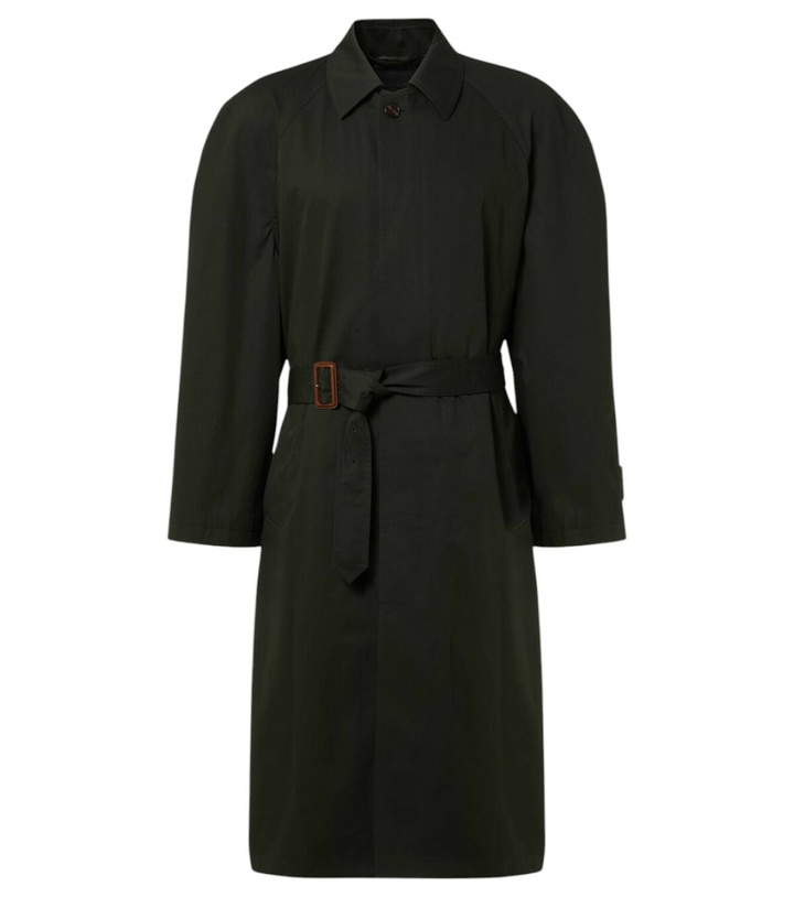 Photo: Balenciaga Belted cotton car coat