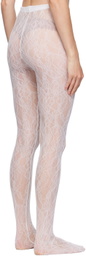 WARDROBE.NYC White Lace Tights