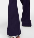 Galvan High-rise flared pants