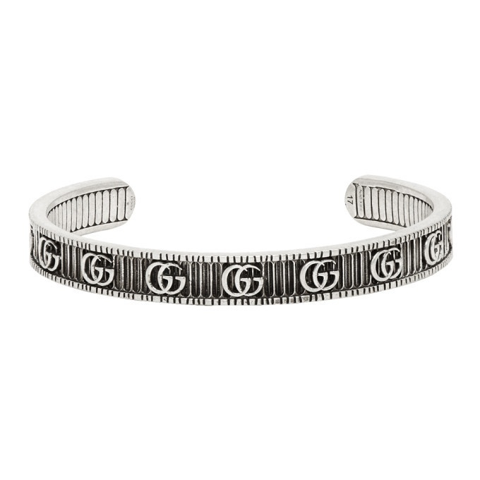 Photo: Gucci Silver GG Cuff Bracelet