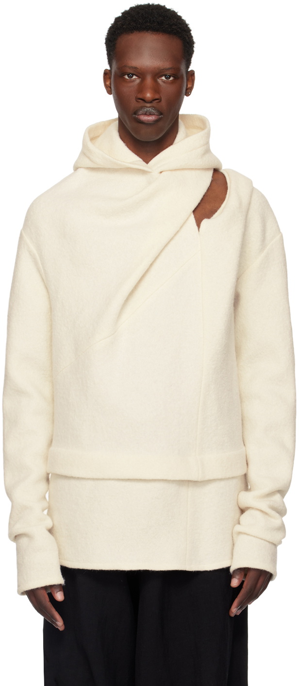 Nuba Off-White Hooded Sweater