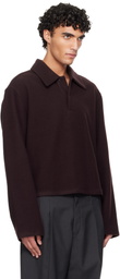 Rier Burgundy Fleece Polo
