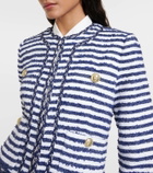 Rebecca Vallance Matteo striped bouclé jacket