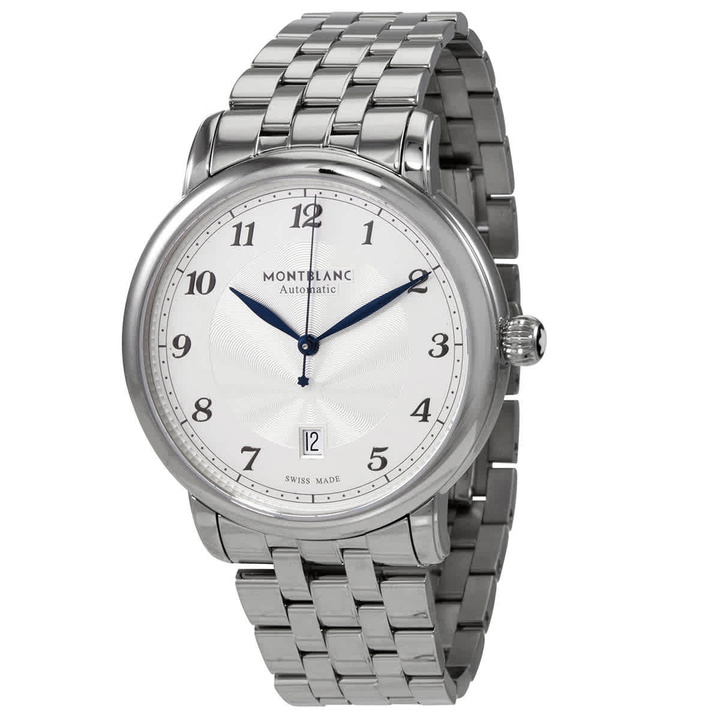 Photo: Montblanc Star Legacy Automatic Silvery White Dial Mens Watch 117324