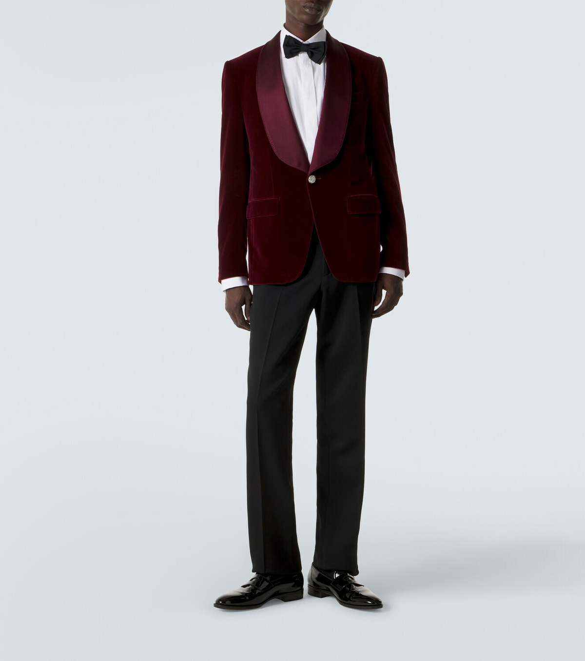 Dolce&Gabbana Cotton-blend velvet tuxedo jacket