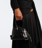 The Attico Sant Ambroeus Mini leather top-handle bag