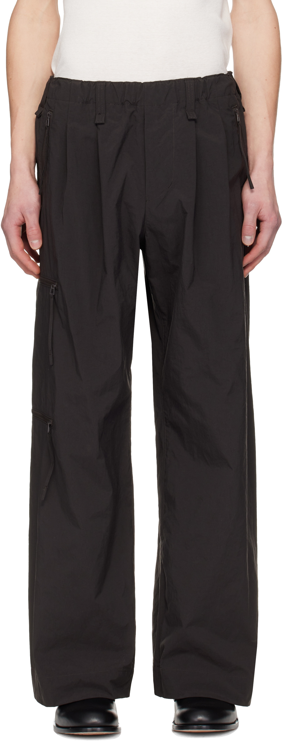 HOMME PLISSÉ ISSEY MIYAKE Brown Quarry Trousers Homme Plisse Issey