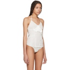 Wendelborn White Silk Inside-Out Bodysuit