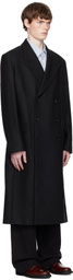 HOPE Black Relaxed Double Breasted Coat