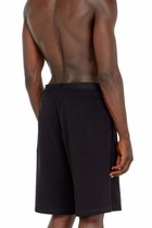 Diesel Cotton shorts with Diesel logo waistband - Pants - Man -