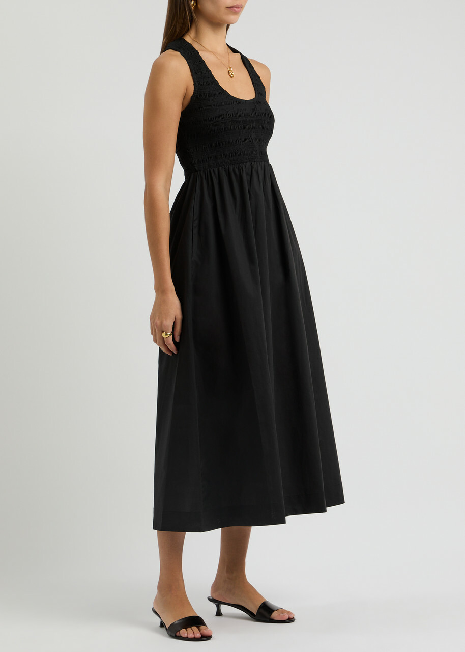 knee length dresses for ladies Esme Midi Dress in Black main image 1