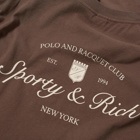 Sporty & Rich Syracuse T-Shirt in Chocolate