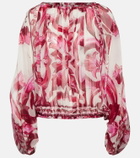 Dolce&Gabbana Printed silk chiffon blouse