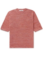 Inis Meáin - Mélange Linen T-Shirt - Red