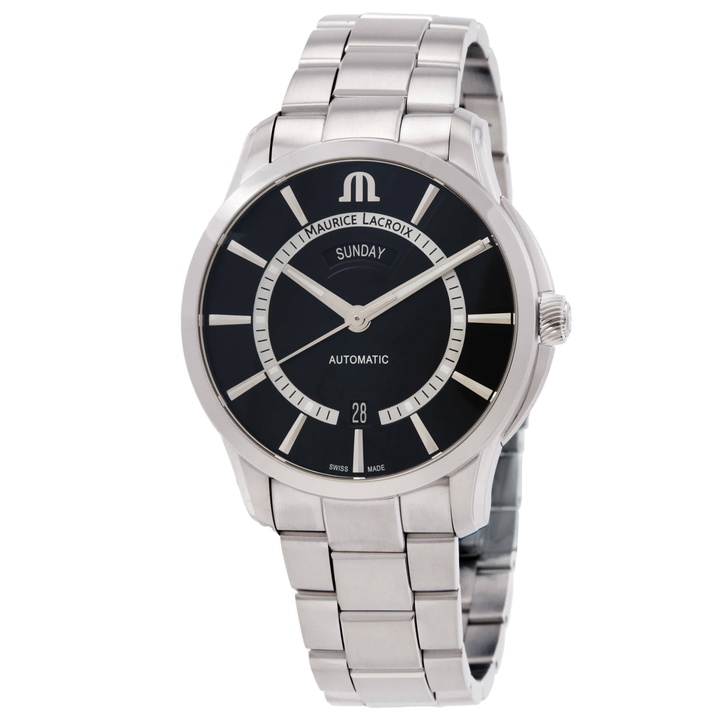 Photo: Maurice Lacroix Pontos Automatic Black Dial Mens Watch PT6358-SS002-334-1