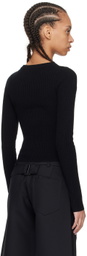 Fax Copy Express Black Zip Sweater