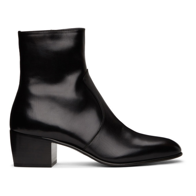 Photo: Saint Laurent Black James Boots