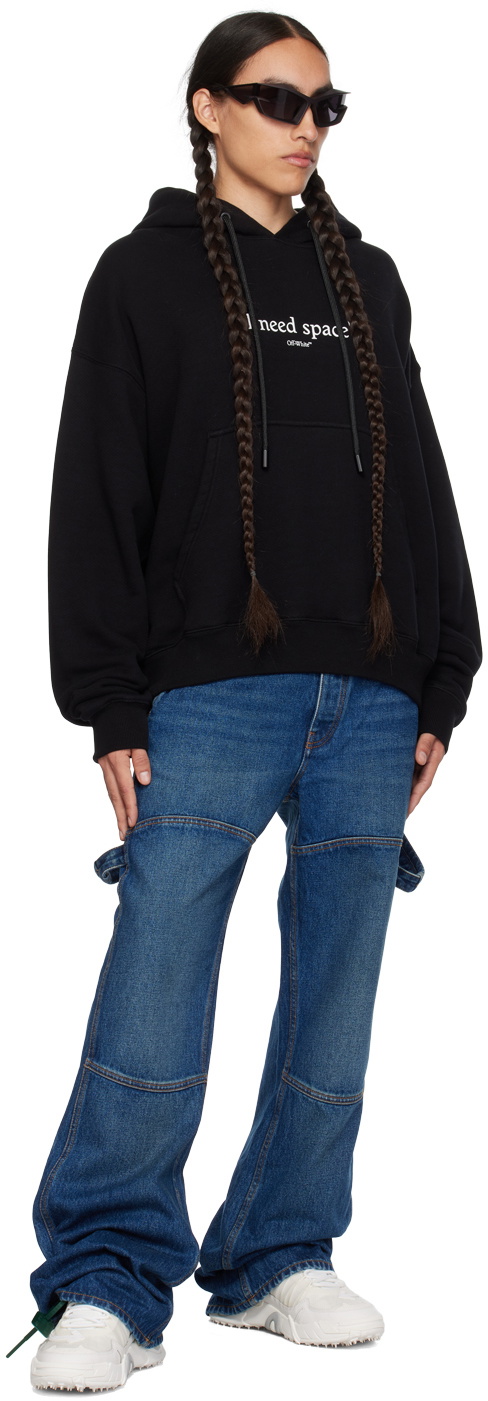 【関税込み】Off-White ブラック I Need Space フーディ Off-White Black 'I Need Space' Hoodie Off-White