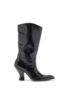 Diesel D-Luffy - Knee-high boots in patent leather - Boots Womens in Black