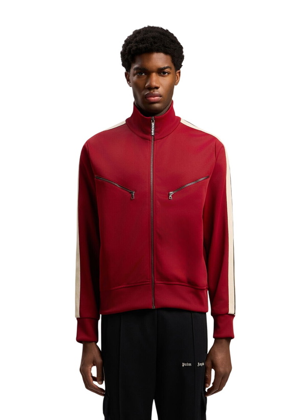 Photo: Palm Angels Curved Logo Zip-Up Track Jacket