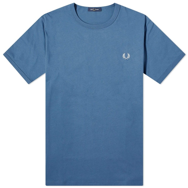 Photo: Fred Perry Men's Ringer T-Shirt in Midnight Blue