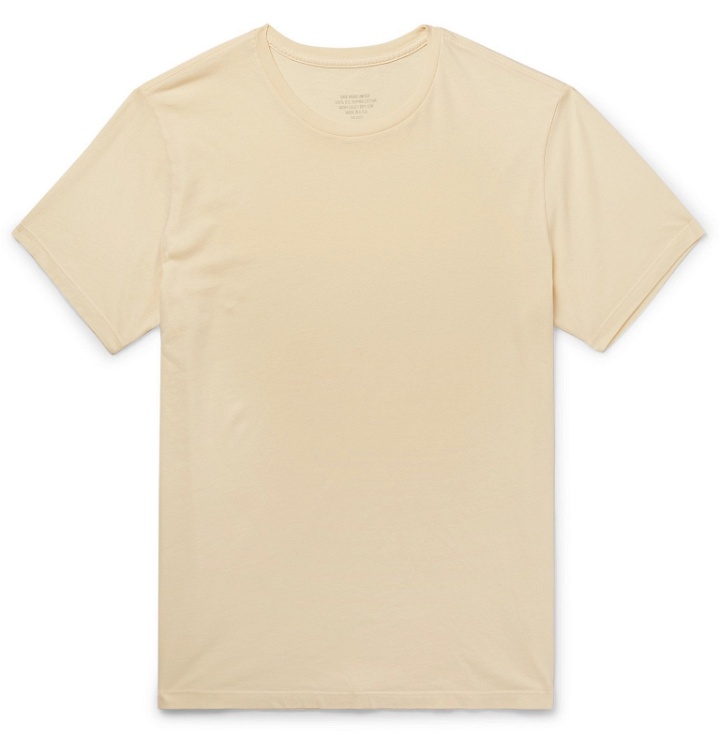 Photo: Save Khaki United - Supima Cotton-Jersey T-Shirt - Yellow