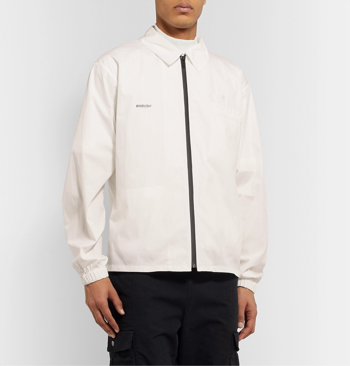 AMBUSH® - Logo-Print Cotton and Nylon-Blend Blouson Jacket with