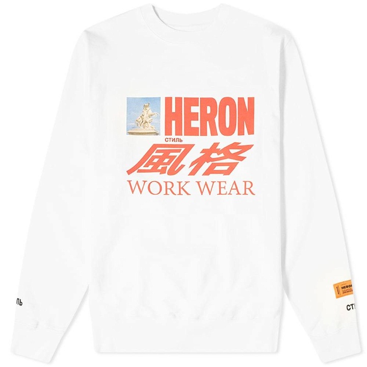 Photo: Heron Preston Heron Work Wear Print Crew Sweat
