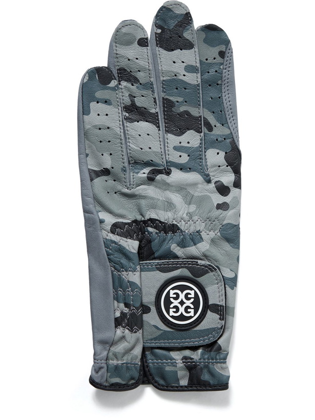 Photo: G/FORE - Delta Force Camouflage-Print Perforated Leather Golf Glove - Gray