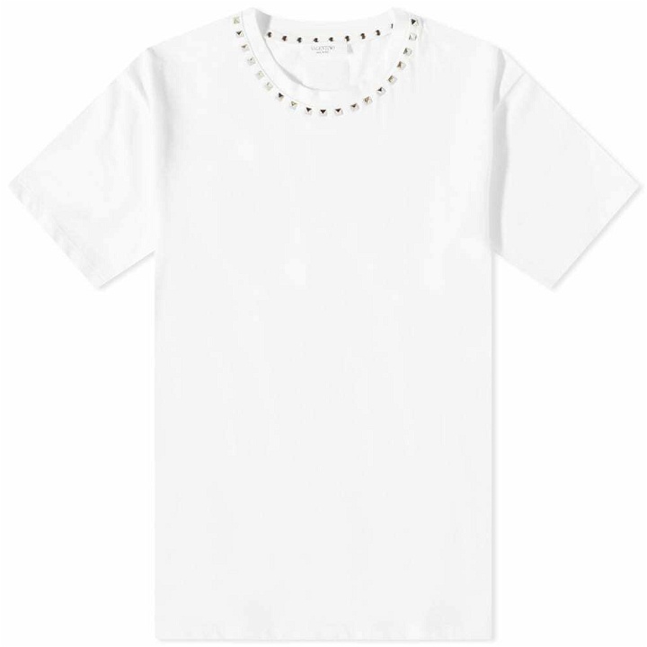 Photo: Valentino Men's Stud T-Shirt in White